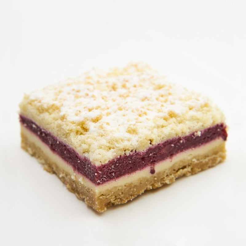 Blackberry Crumble Slice
